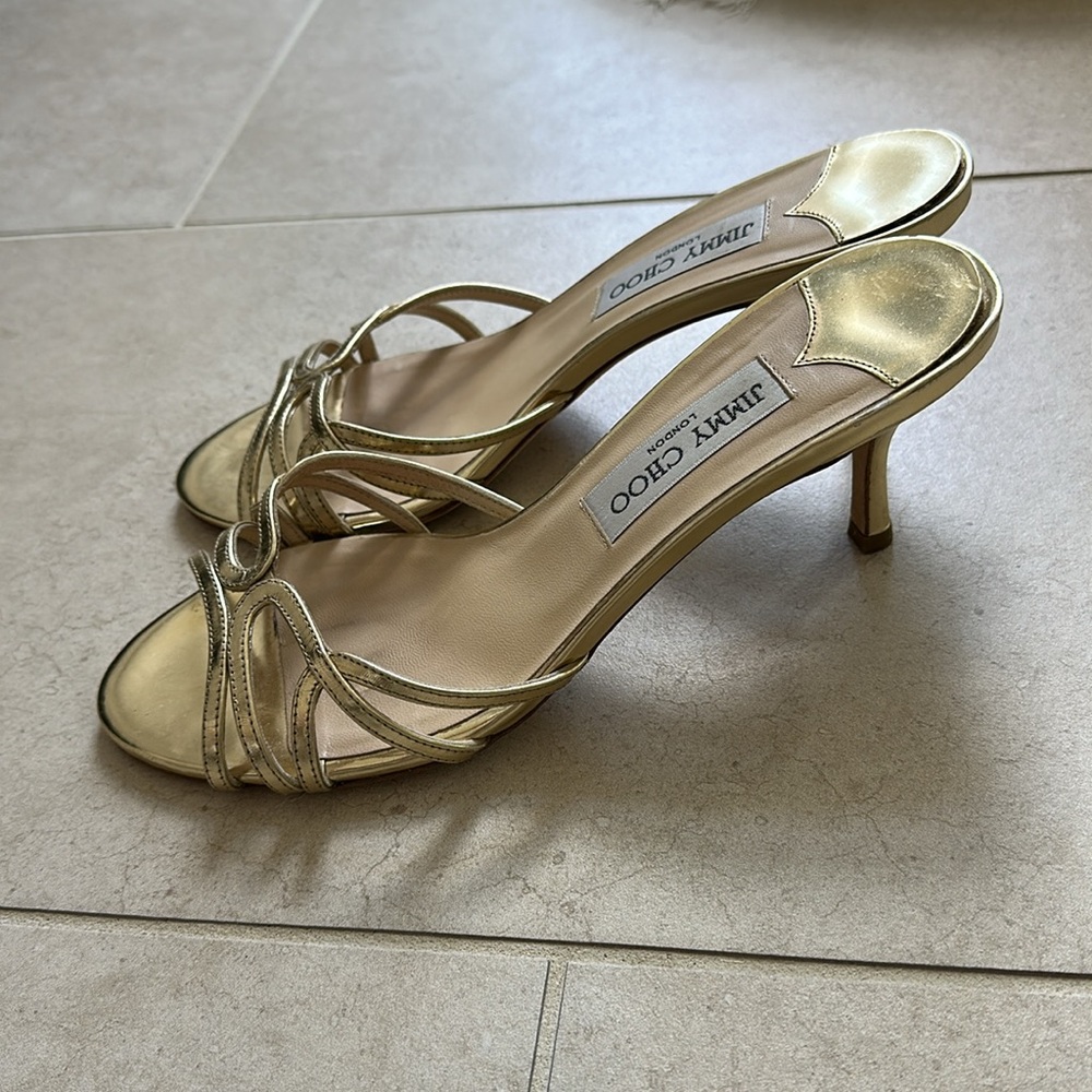 Jimmy Choo Gold London Heels
